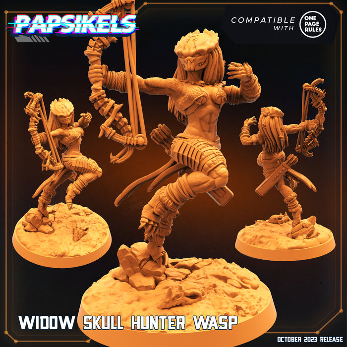 Widow Skull Hunter Miniatures | Skull Hunters | Sci-Fi Miniature | Papsikels