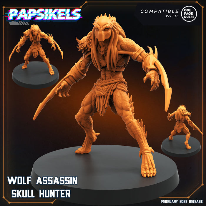 Wolf Assassin Skull Hunter | Dropship Troopers IV | Sci-Fi Miniature | Papsikels