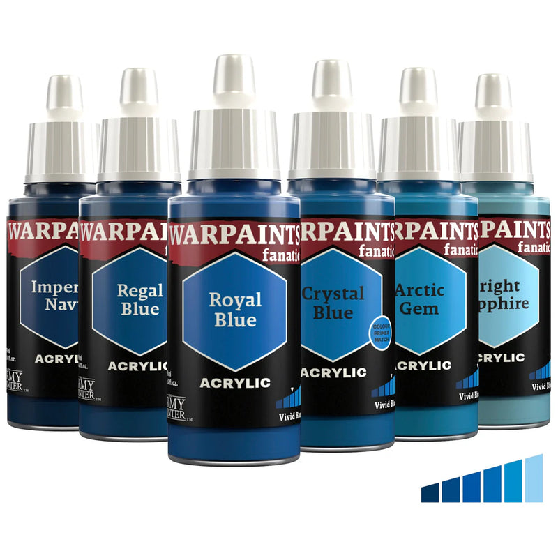 Vivid Blues Flexible Triad | Warpaint Fanatic 18ml Acrylic | The Army Painter