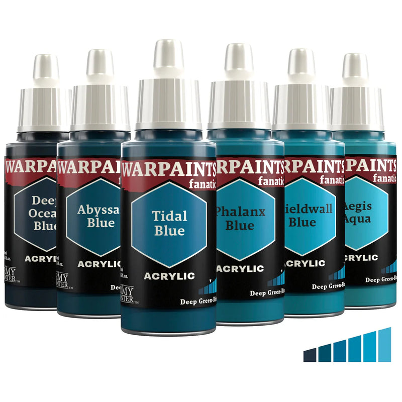 Deep Green-Blues Flexible Triad | Warpaint Fanatic 18ml Acrylic | The Army Painter