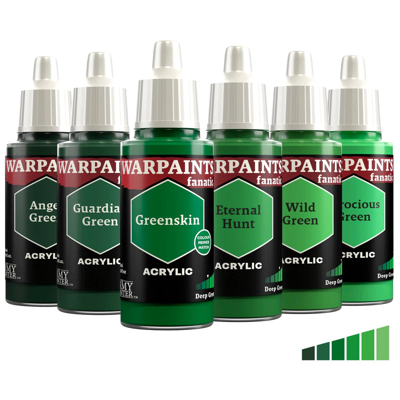 Deep Greens Flexible Triad | Warpaint Fanatic 18ml Acrylic | The Army Painter