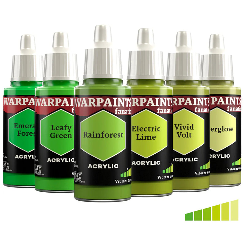 Vibrant Greens Flexible Triad | Warpaint Fanatic 18ml Acrylic | The Army Painter