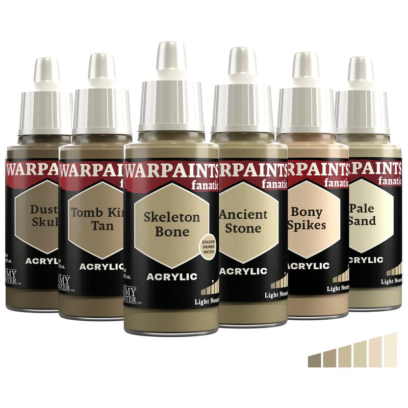 Light Neutrals Flexible Triad | Warpaint Fanatic 18ml Acrylic | The Army Painter