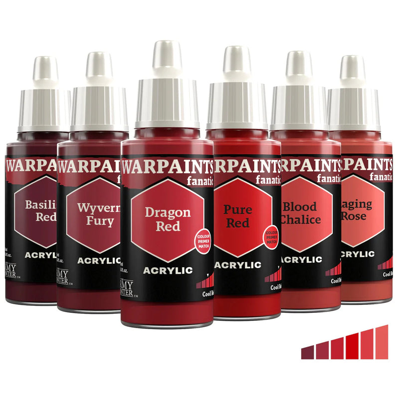 Cool Reds Flexible Triad | Warpaint Fanatic 18ml Acrylic | The Army Painter