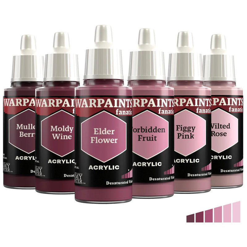 Desaturated Violets Flexible Triad | Warpaint Fanatic 18ml Acrylic | The Army Painter