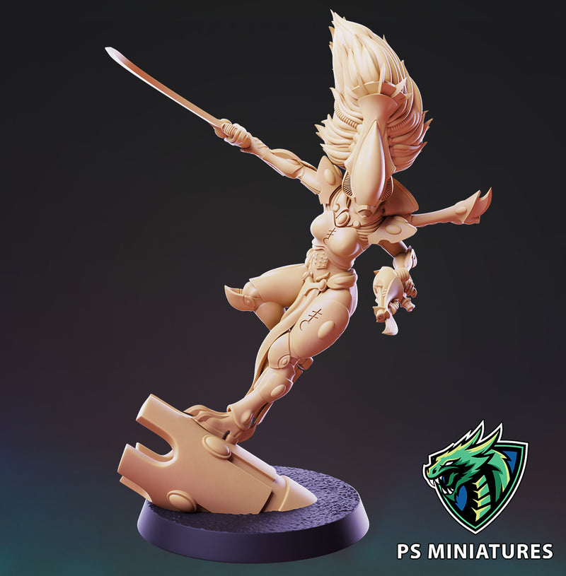 Space Elf Wailing Phantom Miniatures (Full Set) | Fantasy Miniature | PS Miniatures
