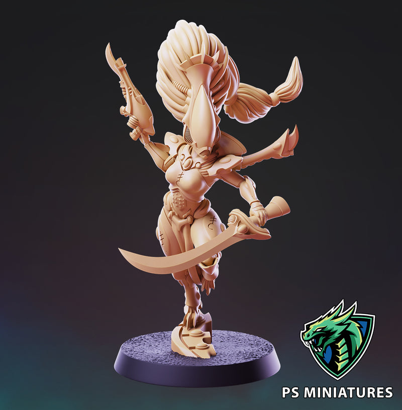 Phantom Pose 3 | Space Elf Wailing Phantoms | Fantasy Miniature | PS Miniatures