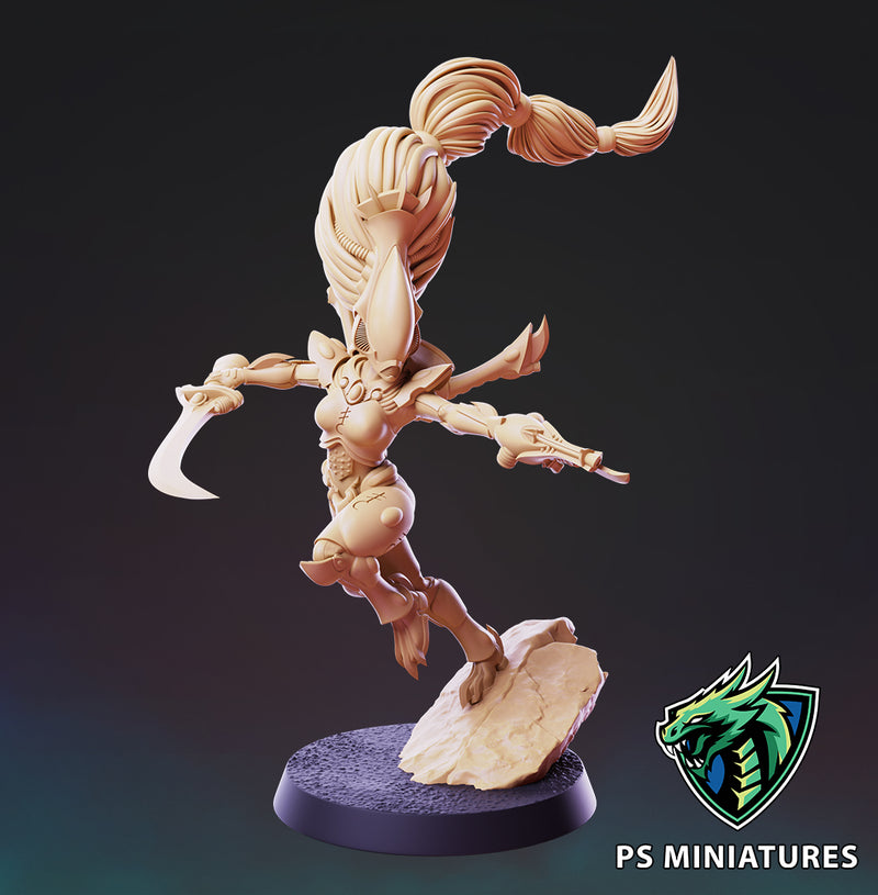 Space Elf Wailing Phantom Miniatures (Full Set) | Fantasy Miniature | PS Miniatures
