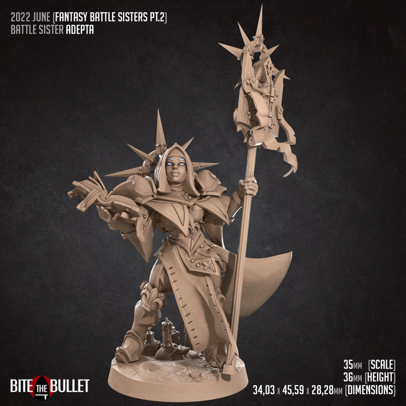 War Sister Adepta Veiled | Battle Sisters Part 2 | Fantasy Miniature | Bite the Bullet TabletopXtra