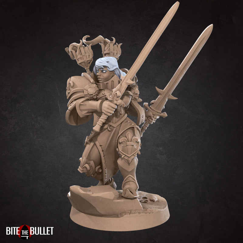 War Sister Commander (Twin Sword) | Battle Sisters Part 2 | Fantasy Miniature | Bite the Bullet TabletopXtra