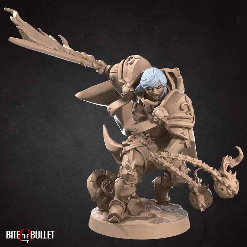 War Sister Crusader (Sword & Flail) | Battle Sisters Part 2 | Fantasy Miniature | Bite the Bullet TabletopXtra
