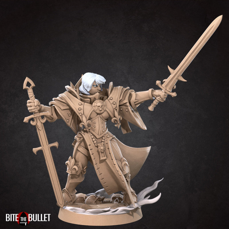 War Sister Squad Leader (Twin Sword) | Battle Sisters Part 2 | Fantasy Miniature | Bite the Bullet TabletopXtra