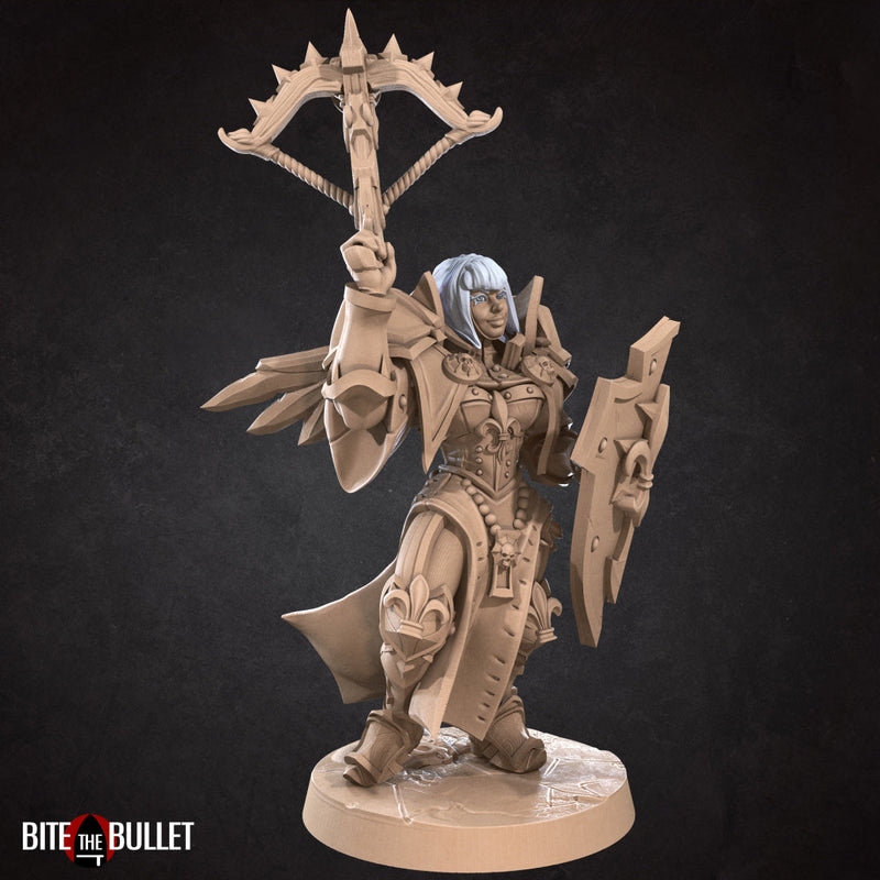 War Sister Support (Shield) | Battle Sisters Part 2 | Fantasy Miniature | Bite the Bullet TabletopXtra