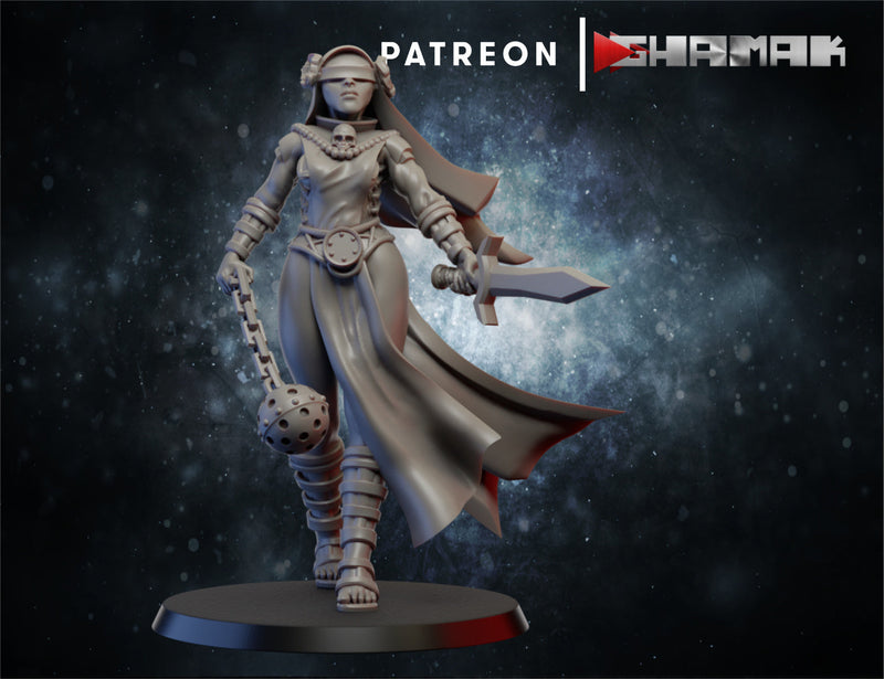 Warrior 4 | Nuns | Fantasy Miniature | Ghamak TabletopXtra