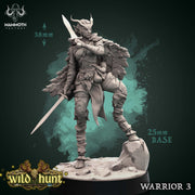 Warrior Miniatures | Wild Hunt | Fantasy Tabletop Miniature | Mammoth Factory TabletopXtra