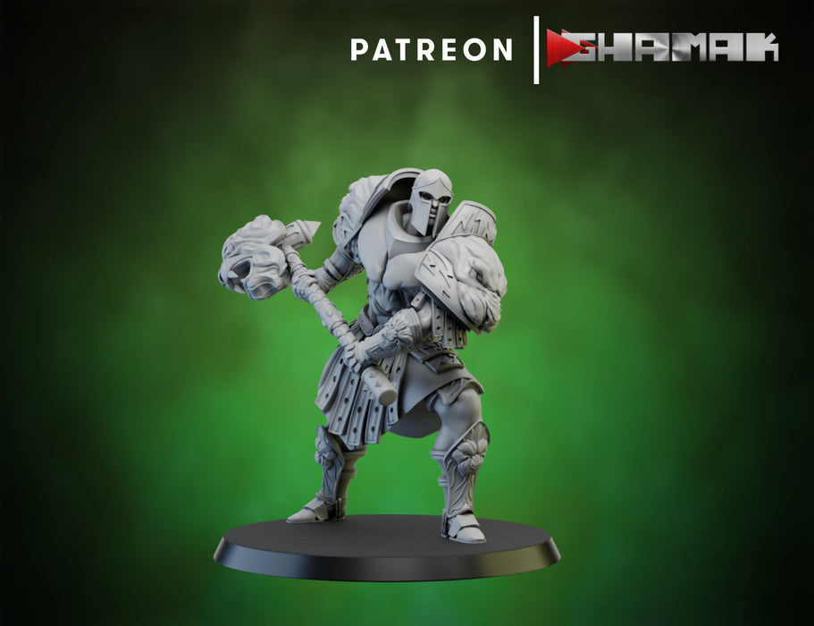 Warrior w/ Hammer 1 | Spartancast | Fantasy Miniature | Ghamak TabletopXtra
