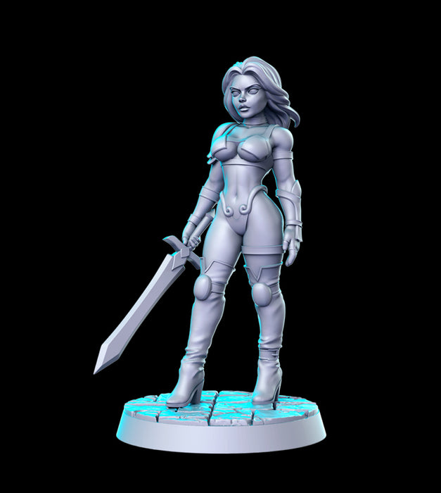 Warrior Princess | Classic JRPG | Fantasy Miniature | RN Estudio