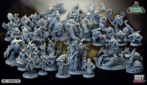 Warriors and Warrens Miniatures (Full Set) | Tabletop RPG Miniature TabletopXtra