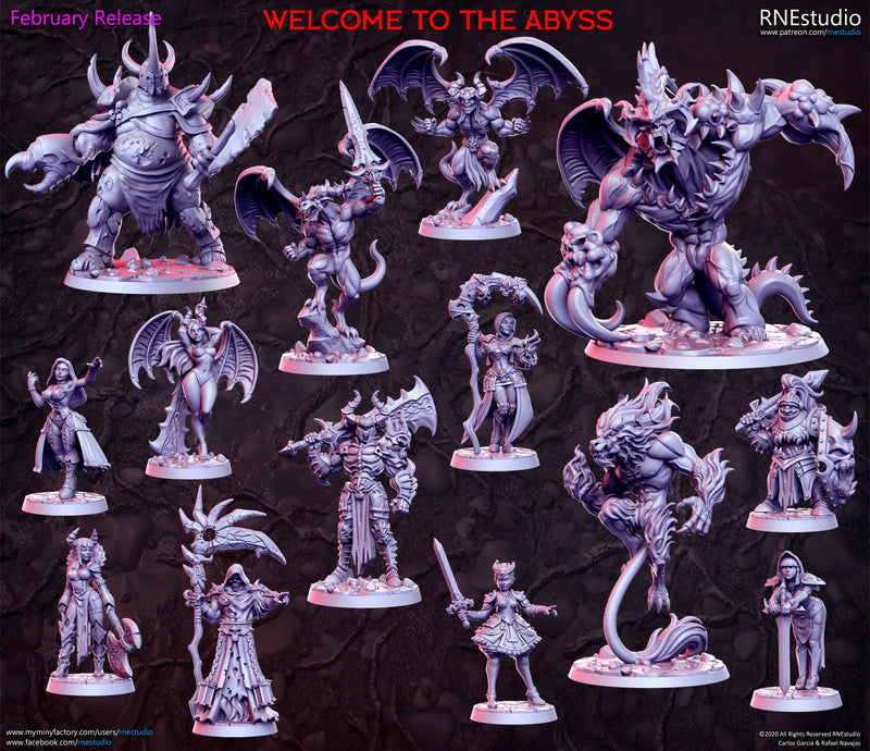 Welcome to the Abyss Miniatures (Full Set) | Fantasy Miniature | RN Estudio TabletopXtra
