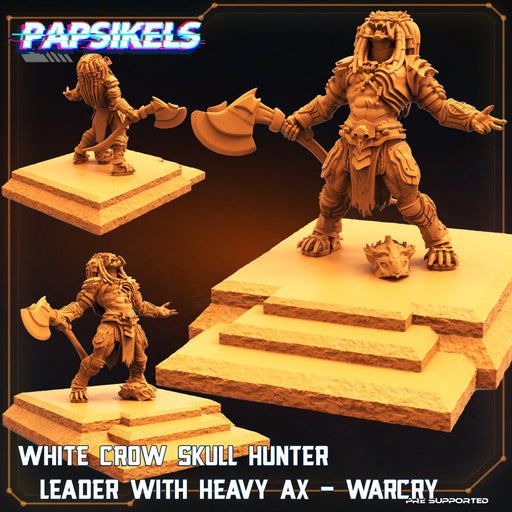 White Crow Skull Hunter Leader | Sci-Fi Specials | Sci-Fi Miniature | Papsikels TabletopXtra