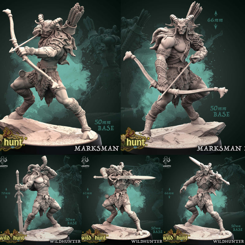 Wild Hunt Miniatures (Full Set) | Fantasy Tabletop Miniature | Mammoth Factory TabletopXtra