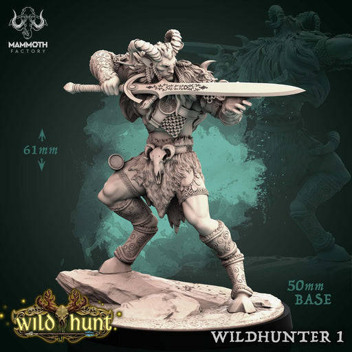 Wildhunter 1 | Wild Hunt | Fantasy Miniature | Mammoth Factory TabletopXtra