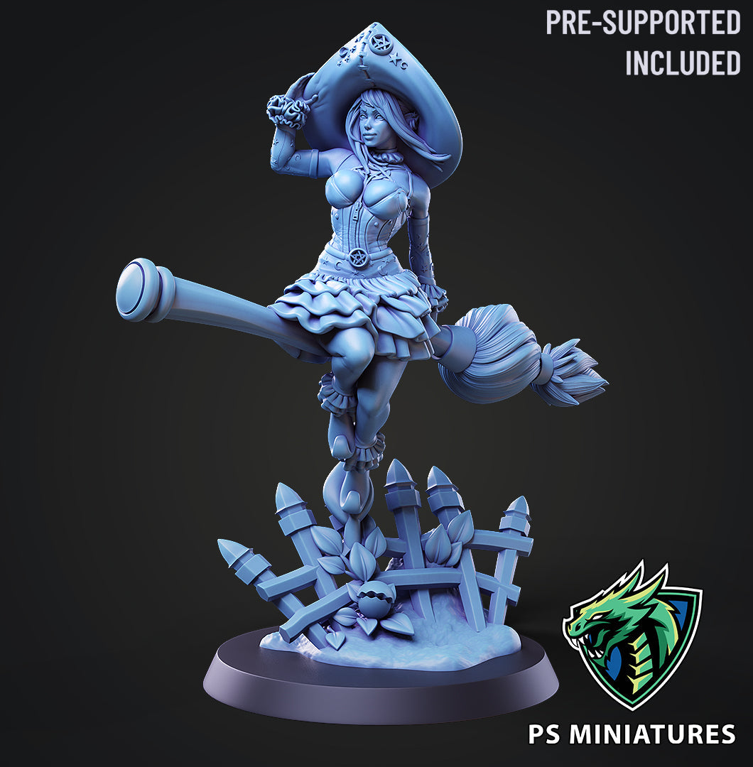 Witch Elf A | Witch Elves | Fantasy Miniature | PS Miniatures TabletopXtra