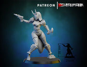 Witch Miniatures | Dark Elda | Fantasy Miniature | Ghamak TabletopXtra