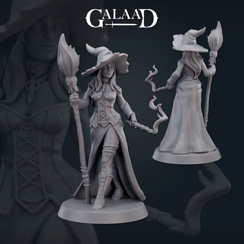 Witch A | Witches & Little Monsters | Galaad Miniatures
