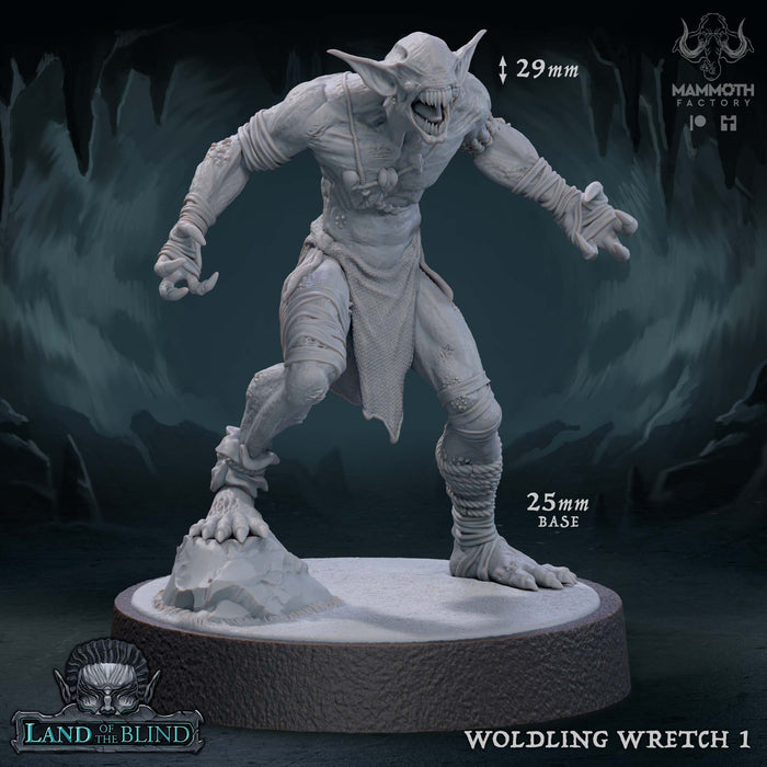 Woldling Wretch 1 | Court of the Sunless King | Fantasy Tabletop Miniature | Mammoth Factory