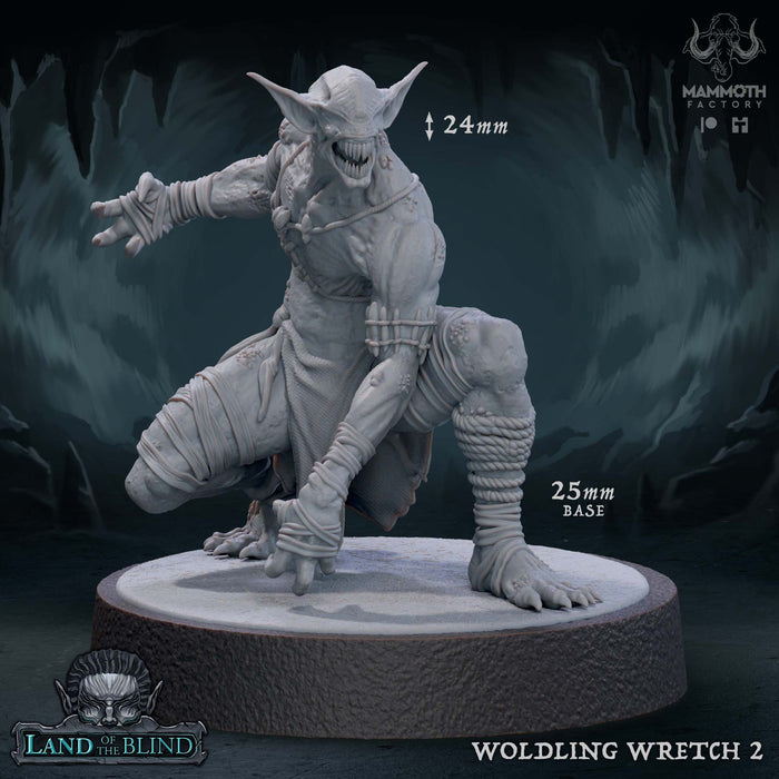 Woldling Wretch 2 | Court of the Sunless King | Fantasy Tabletop Miniature | Mammoth Factory