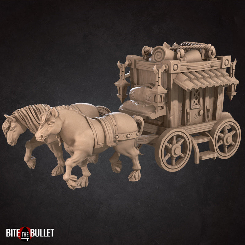 Worgen Carriage | Worgen | Fantasy Miniature | Bite the Bullet TabletopXtra