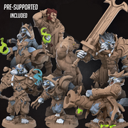 Worgen Miniatures (Full Set) | Fantasy Miniature | Bite the Bullet TabletopXtra
