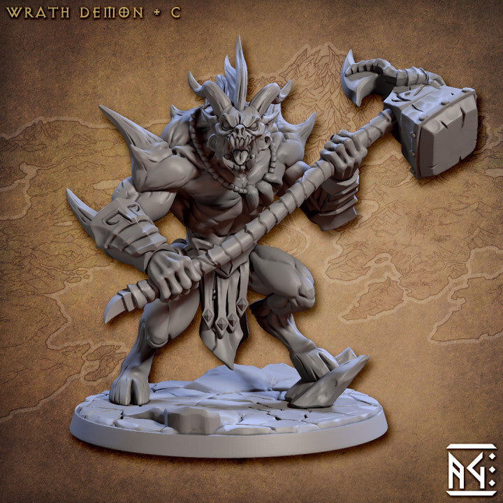 Wrath Demon C Abyss Demons Fantasy Dandd Miniature Artisan Guild