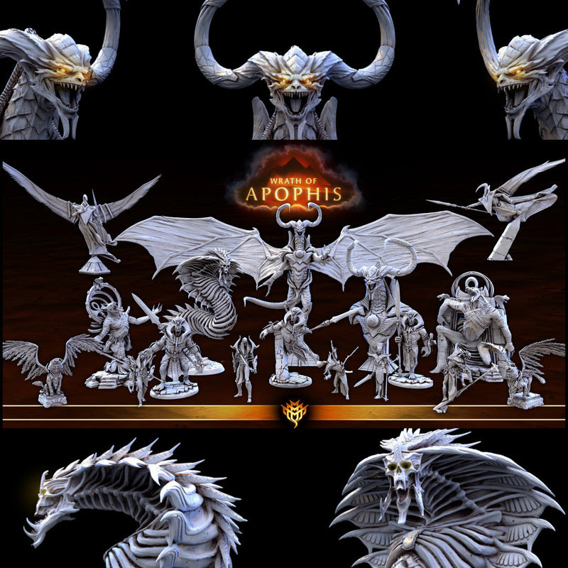 Wrath of Apophis Miniatures (Full Set) | Fantasy Miniature | Mini Monster Mayhem TabletopXtra
