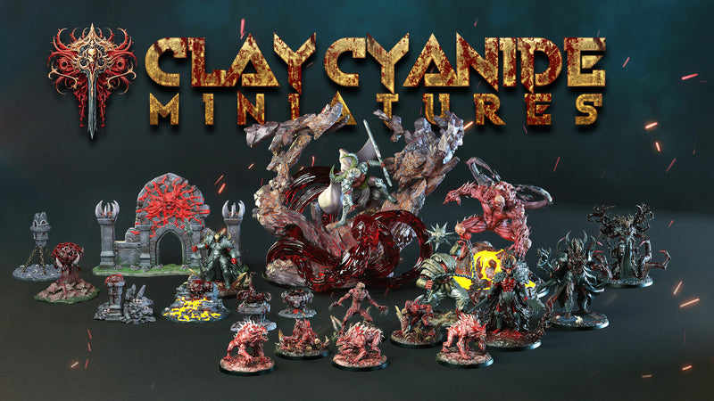 Wrath of Chernobog Miniatures (Full Set) | Fantasy Miniature | Clay Cyanide