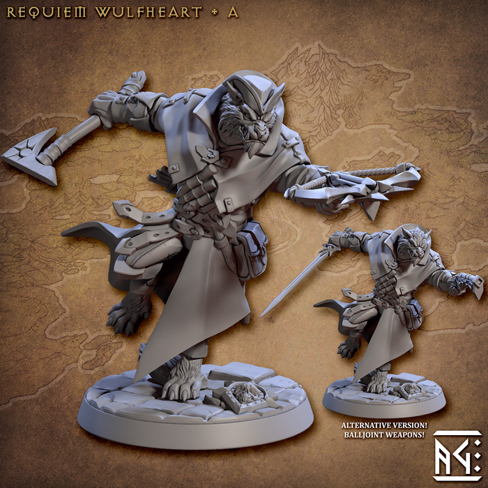 Wulfheart Miniatures | Requiem Demon Hunters | Fantasy D&D Miniature | Artisan Guild TabletopXtra