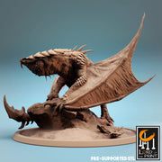 Wyvern Soldier Miniatures | The Wyvern Swarm | Fantasy Miniature | Rescale Miniatures TabletopXtra