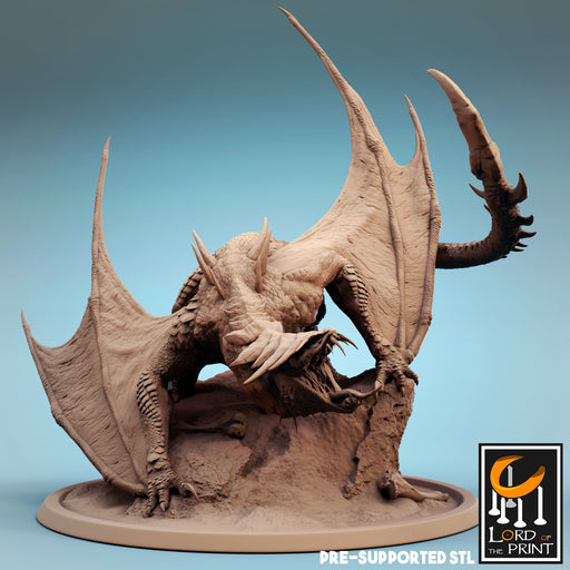 Wyvern Soldier Roaring | The Wyvern Swarm | Fantasy Miniature | Rescale Miniatures TabletopXtra