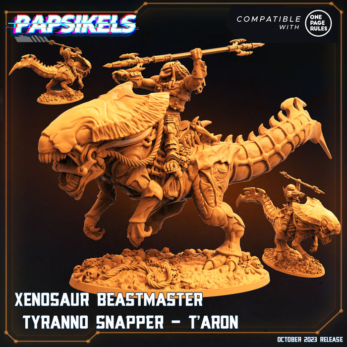 Xenosaur Beastmaster Miniatures | Skull Hunters | Sci-Fi Miniature | Papsikels