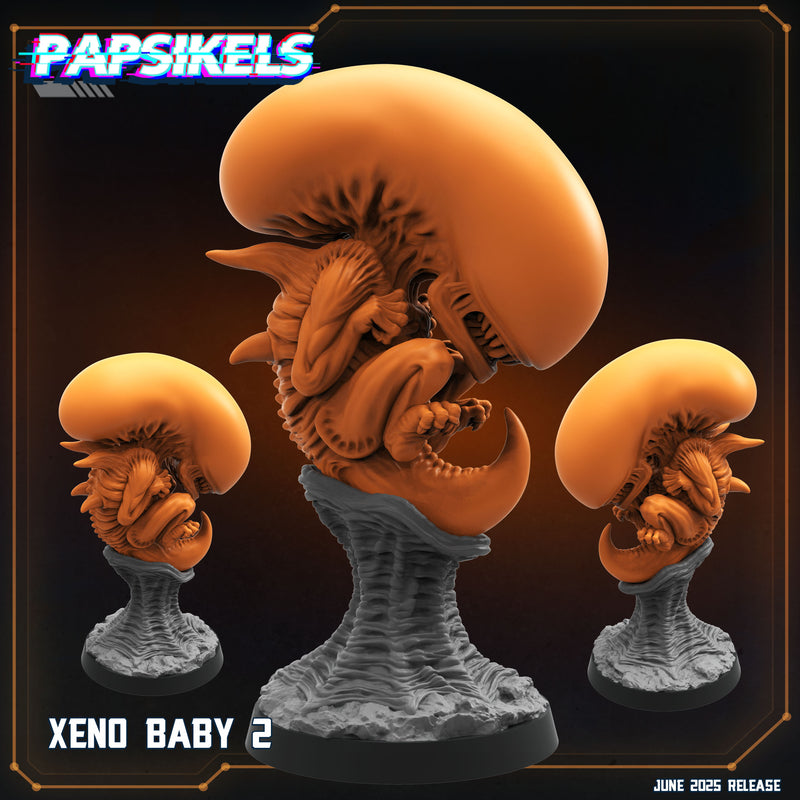 Xeno Baby Miniatures | Aliens Vs Humans XVIII Dark Space | Papsikels