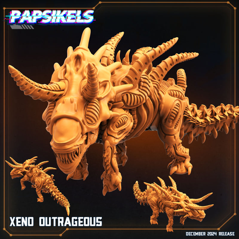 Xeno Outrageous Miniatures | Aliens Vs Humans XII Space Dead | Papsikels