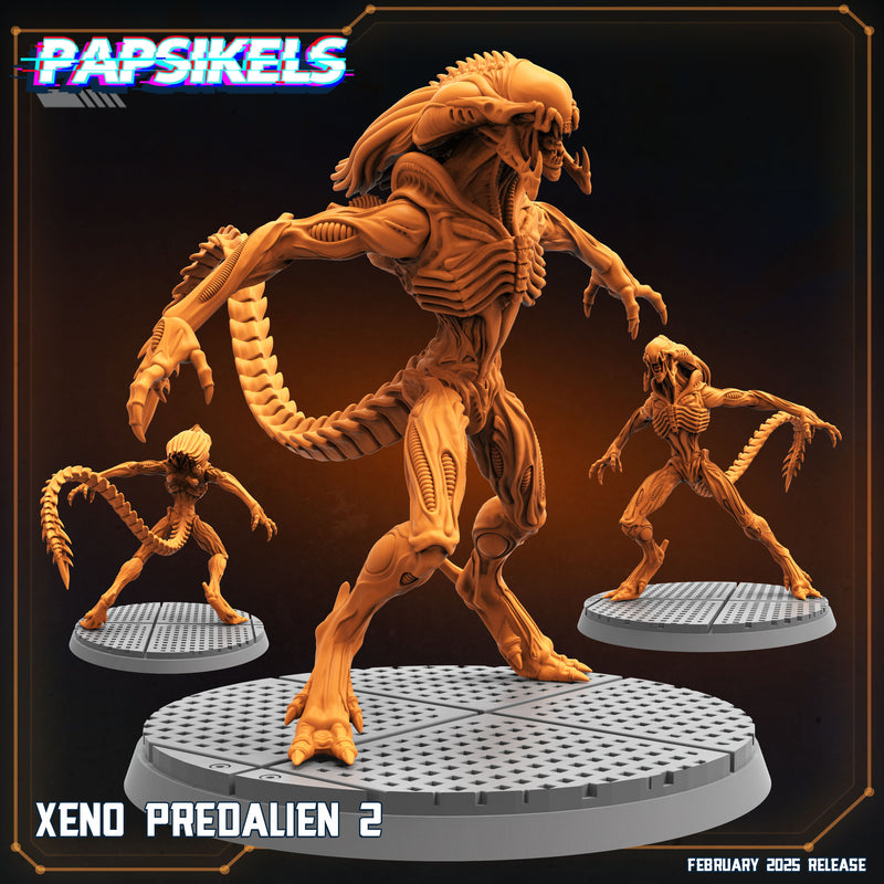 Xeno Predalien Miniatures | Aliens Vs Humans XIV Predaliens | Papsikels
