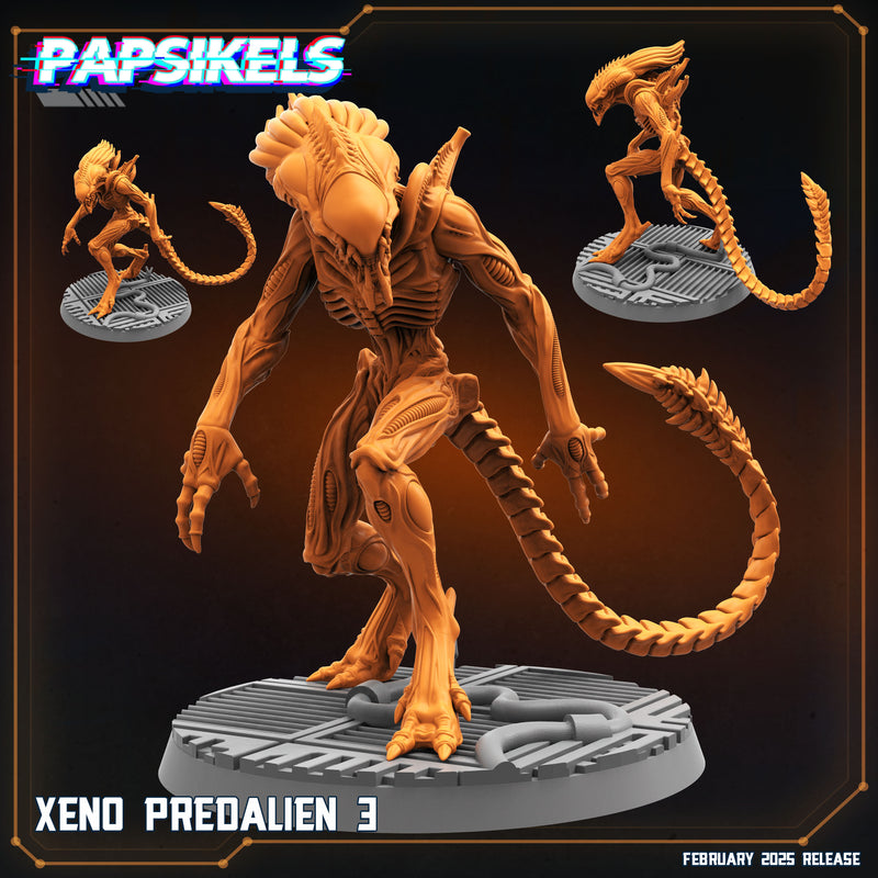 Xeno Predalien Miniatures | Aliens Vs Humans XIV Predaliens | Papsikels