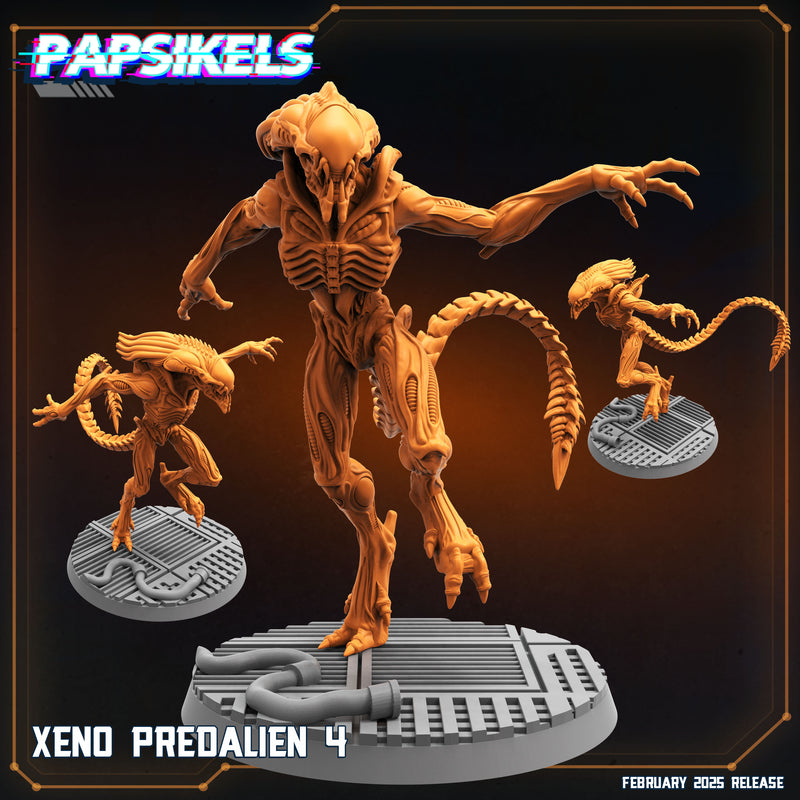 Xeno Predalien Miniatures | Aliens Vs Humans XIV Predaliens | Papsikels