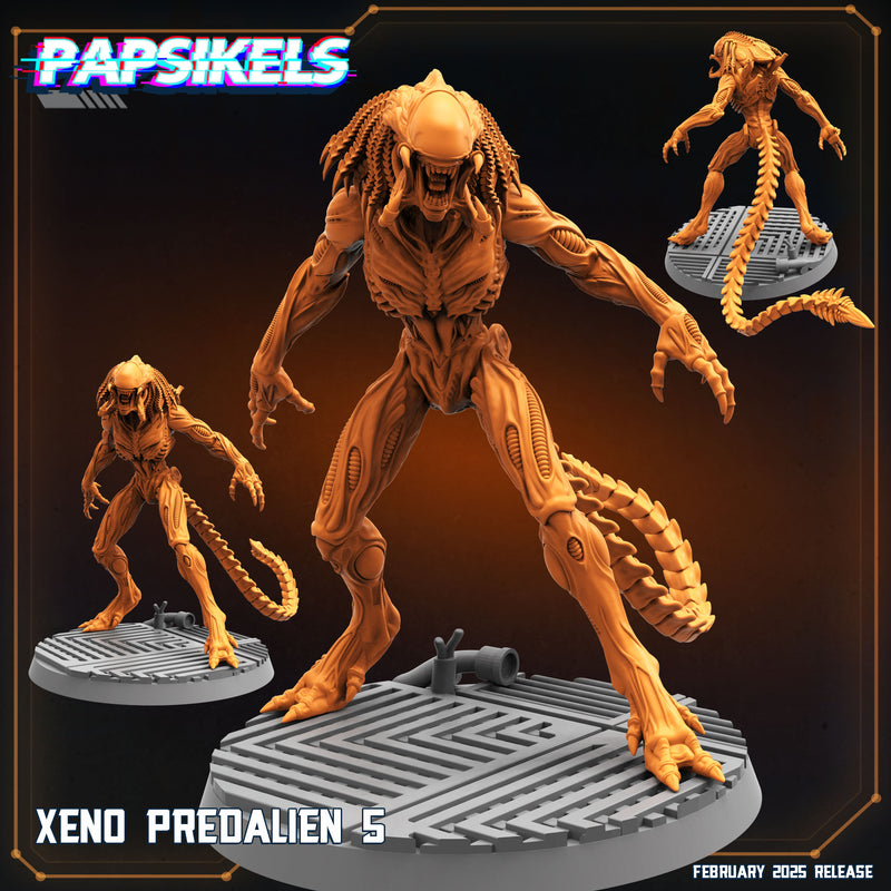Xeno Predalien Miniatures | Aliens Vs Humans XIV Predaliens | Papsikels
