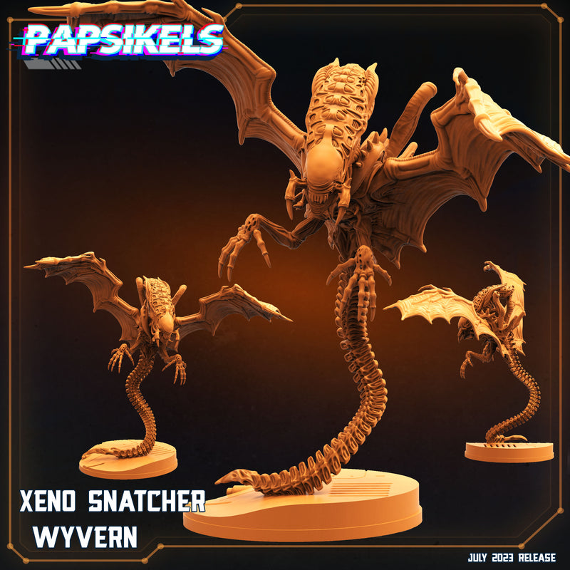 Xeno Snatcher Wyvern | Xeno Wars | Sci-Fi Miniature | Papsikels