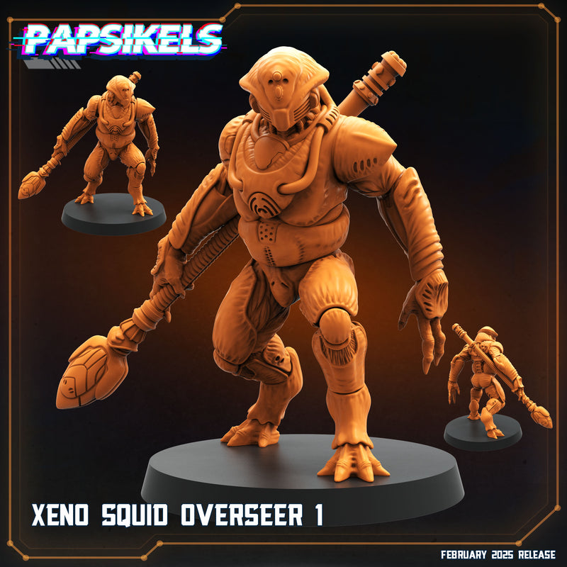 Xeno Squid Overseer Miniatures | Aliens Vs Humans XIV Predaliens | Papsikels