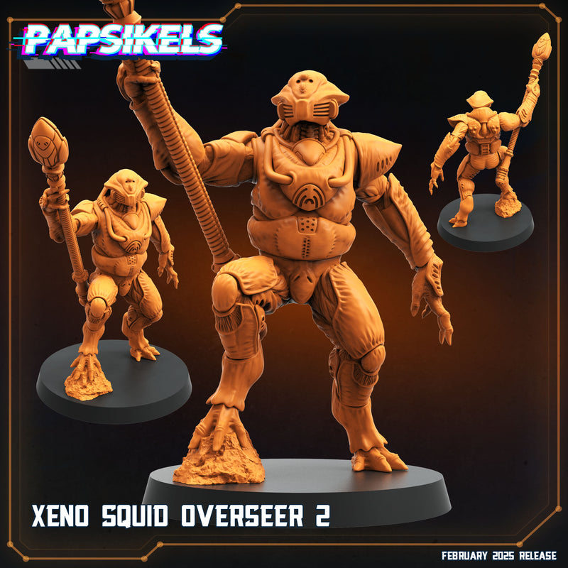 Xeno Squid Overseer Miniatures | Aliens Vs Humans XIV Predaliens | Papsikels