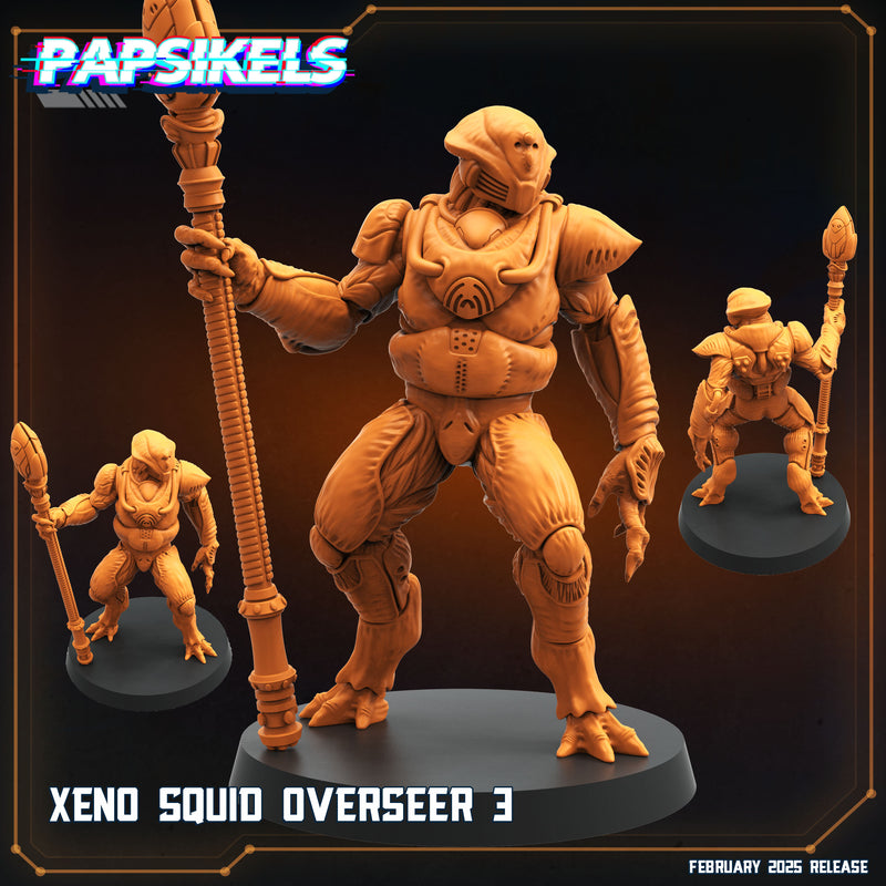 Xeno Squid Overseer Miniatures | Aliens Vs Humans XIV Predaliens | Papsikels